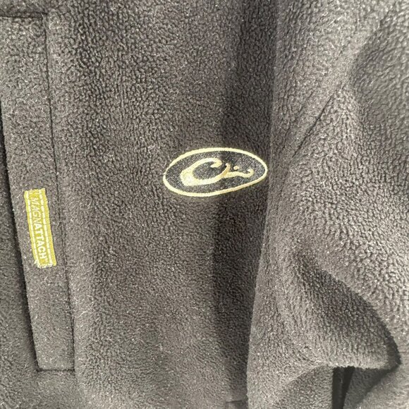 Drake Waterfowl Systems Black Fleece Jacket Mens S With Zippered Pockets - Picture 4 of 10